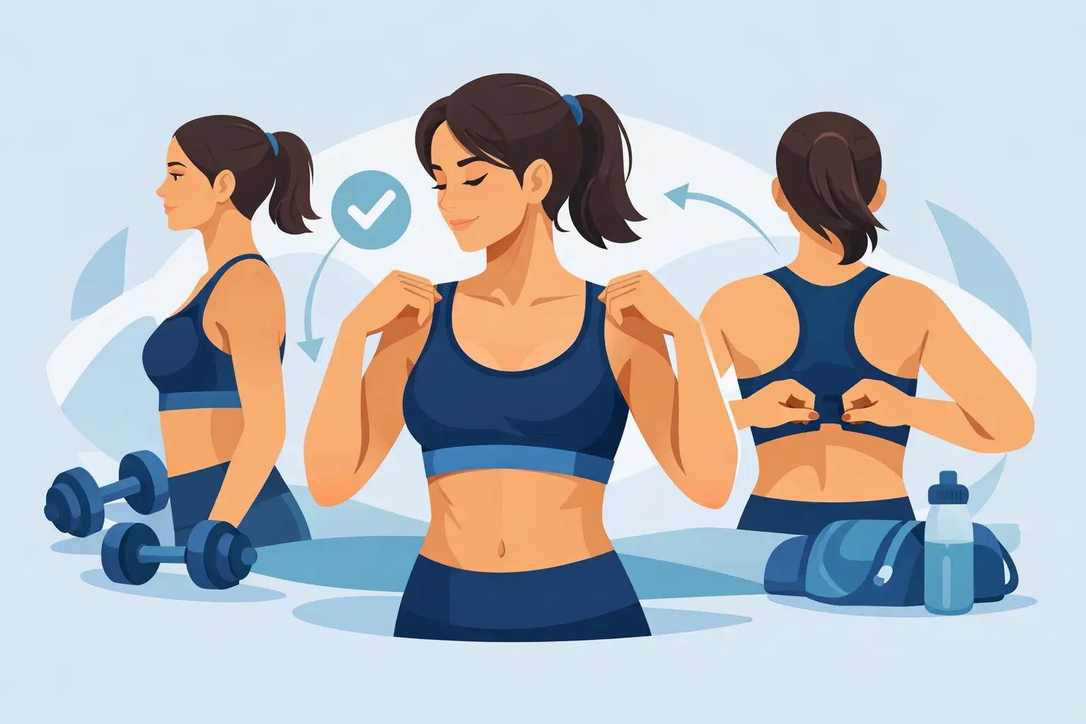 Sport BH für Gym - so sitzt er richtig