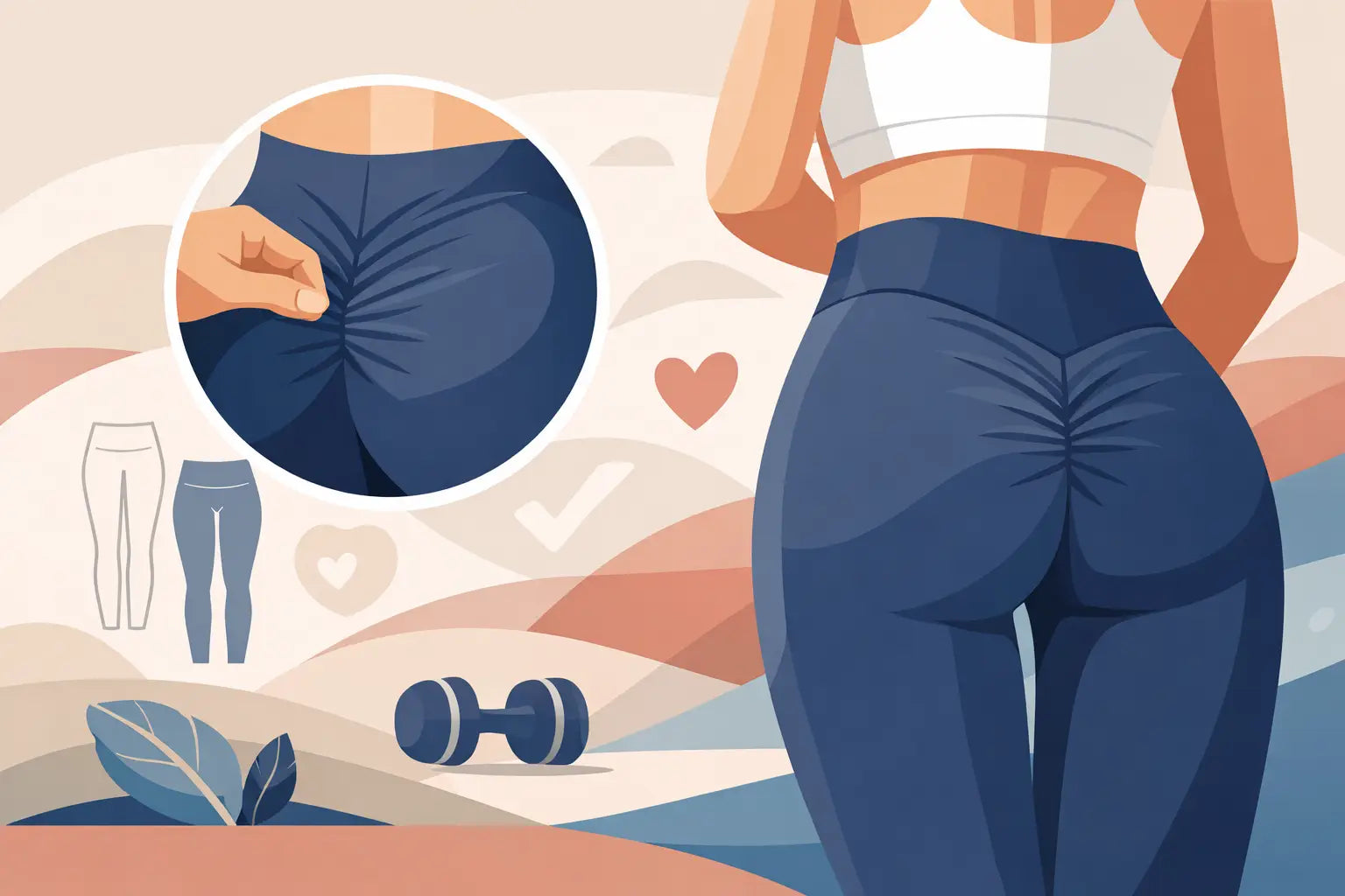 Legging mit Scrunch - worauf es ankommt